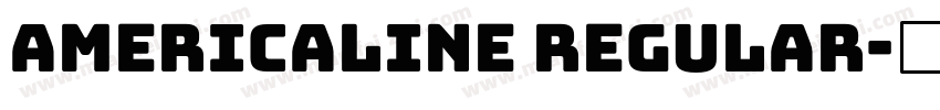 Americaline Regular字体转换